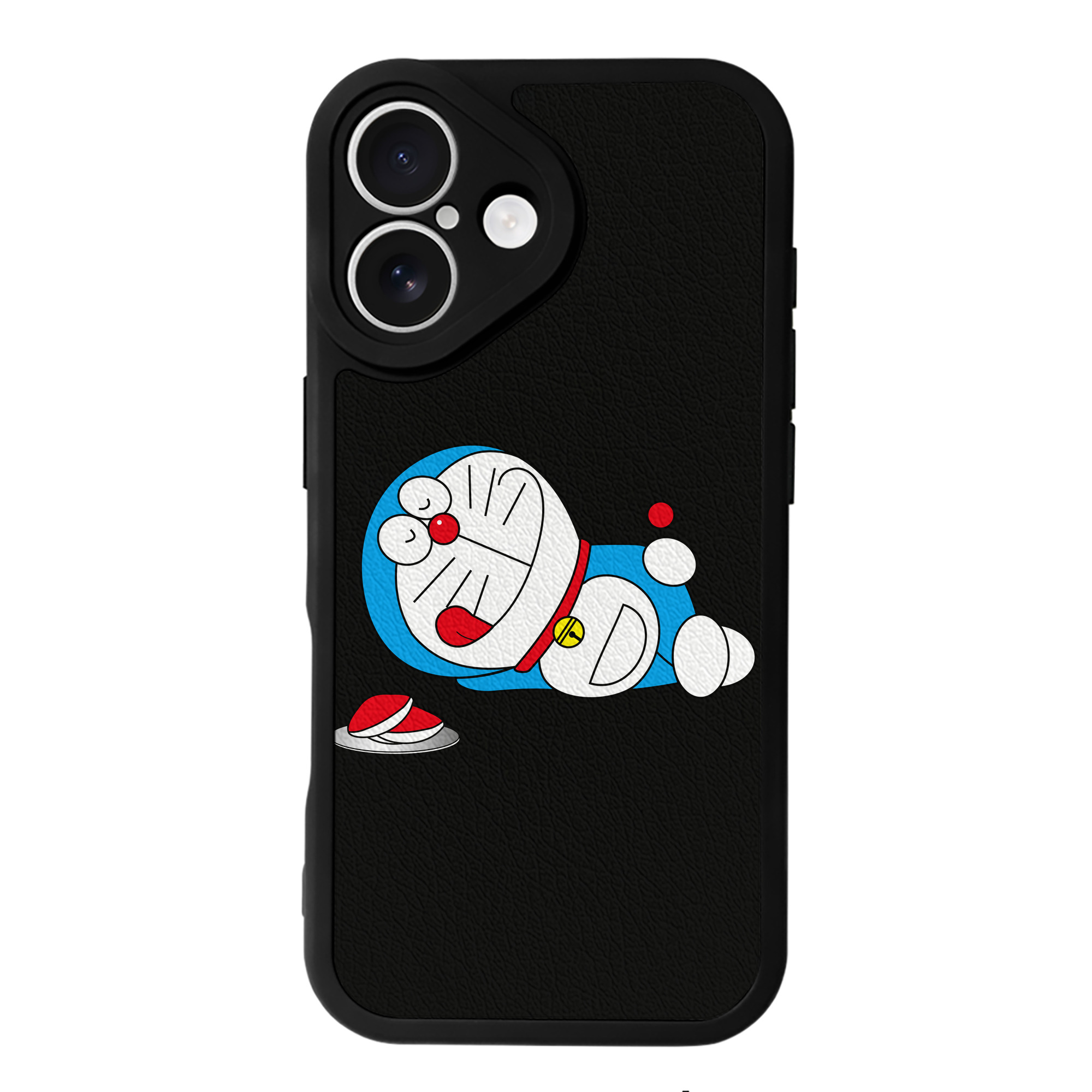 （画像用） ドラえもん Doraemon 【iPhone 16シリーズ対応】シリコンスマホケース（レザー調） 材質：シリコン